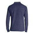 thumbnail image 5 of Huresd Mens Fashion Polo Shirts Cotton Classic Long Sleeve Thermal Button Shirt With Pocket Dark Blue 3XL, 5 of 5