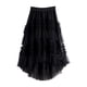 thumbnail image 1 of Falda corta por delante y larga por detrás con malla y volantes para mujer - Poliéster, talla única, diseño de cola de golondrina, perfecta para fiestas y ocasiones informales, 1 of 3