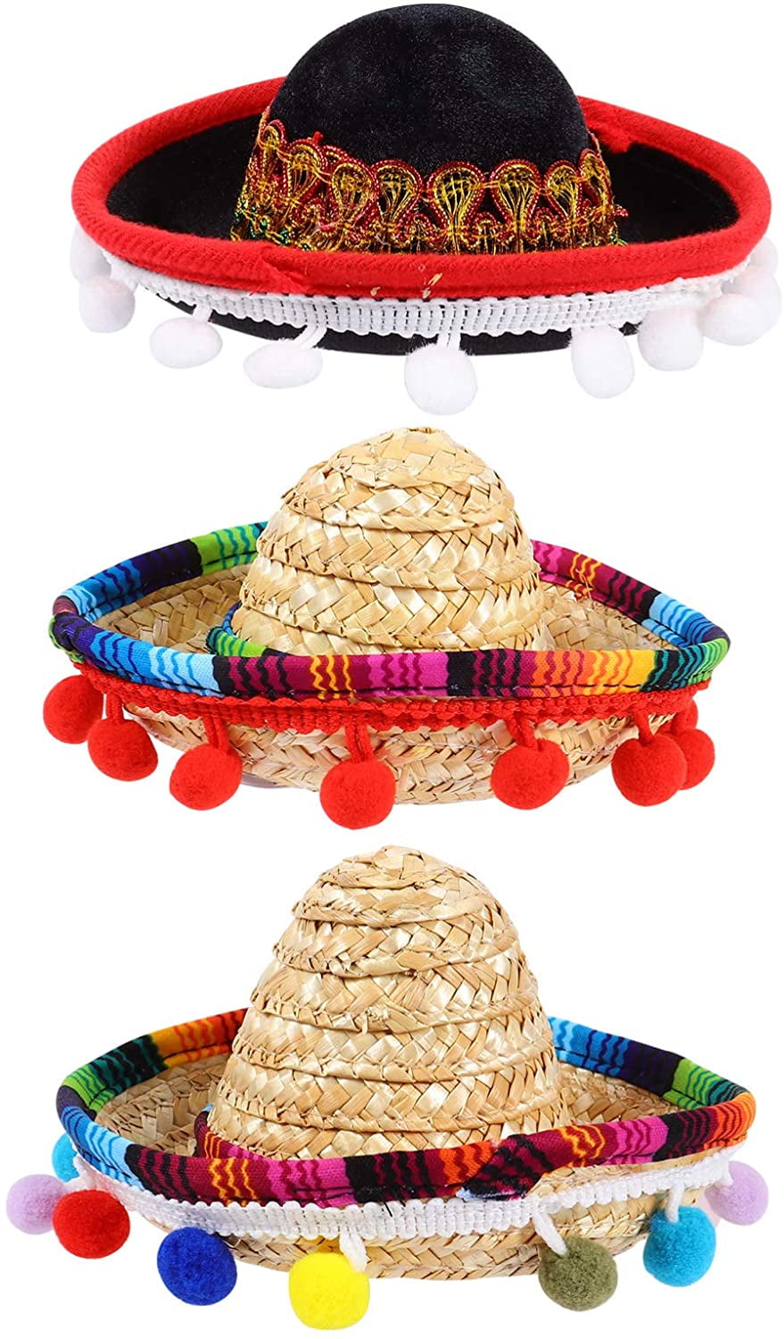 Mexican Sombrero Party Hats 