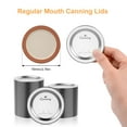 thumbnail image 6 of 100pcs Regular Mouth Canning Lids, Mason Jar Lids for Canning, Reusable Leak Proof Split-type Solid Lids, Food Grade Material, 6 of 8