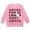 1-Pink1203, variant on Kiijoy Toddler Girls Sweatshirt Letter Print Crew Neck Pullover Sweatshirt, Sizes 3-4