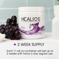 thumbnail image 2 of Healios Oral Supplement Powder for Mouth Sores - Grape Flavor, 11.64 oz Jar, 1 Ct, 2 of 11