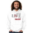thumbnail image 3 of Living Life Its Fullest Basketball Hoodie Hooded Sweatshirt Men Brisco Brands X, 3 of 5