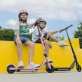 thumbnail image 6 of Kid Electric Scooter for Age 6-14, 150W with 2 Speeds (6/10 Mph), 2600mAh battery, Colorful Lights, Gift for Kid, Black, 6 of 7