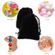 thumbnail image 3 of 10pcs 9 * 12 cm Terciopelo del lazo de regalo de la bolsa favor de la boda bolsas de dulces Bolsas joyería (Negro), 3 of 6