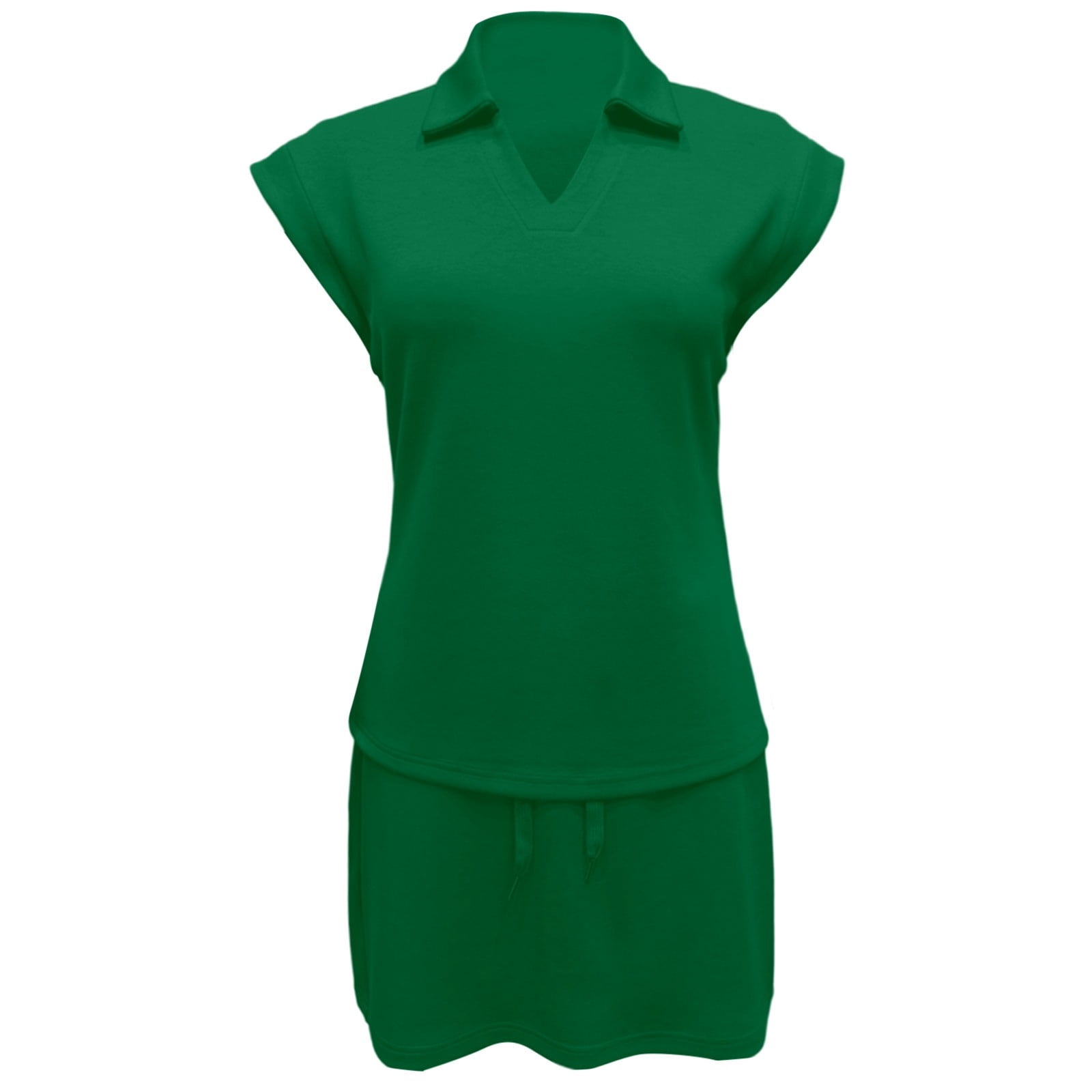 Tennis Dress Golf Dresses for Women with Shorts Summer V Neck Lapel Cap Sleeve Workout Dress Athletic Dresses