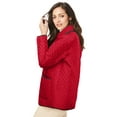 thumbnail image 3 of Jessica London Women's Plus Size Snap-Front Quilted Coat, 3 of 3