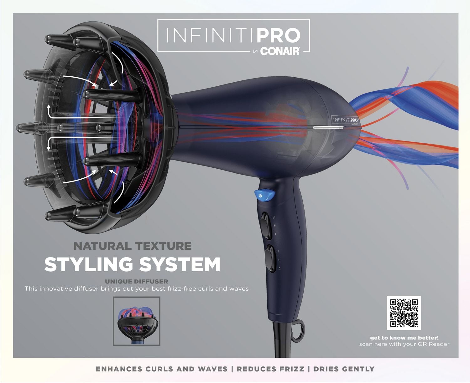 Sèche-linge volumisant INFINITIPRO par CONAIR® Sèche-cheveux