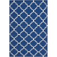 thumbnail image 1 of Safavieh Dhurries 3' X 5' Hand Woven Flat Weave Wool Rug in Dark Blue, 1 of 5