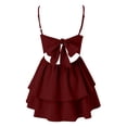 thumbnail image 4 of Vestido sin mangas y sin espalda con lazo para mujer - Vestido informal midi de corte A en color liso, 4 of 4