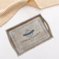 thumbnail image 3 of GUOOL Plateau de Service en Bois Rustique avec 2 Poignées Assiette Décorative pour Café, 3 of 8