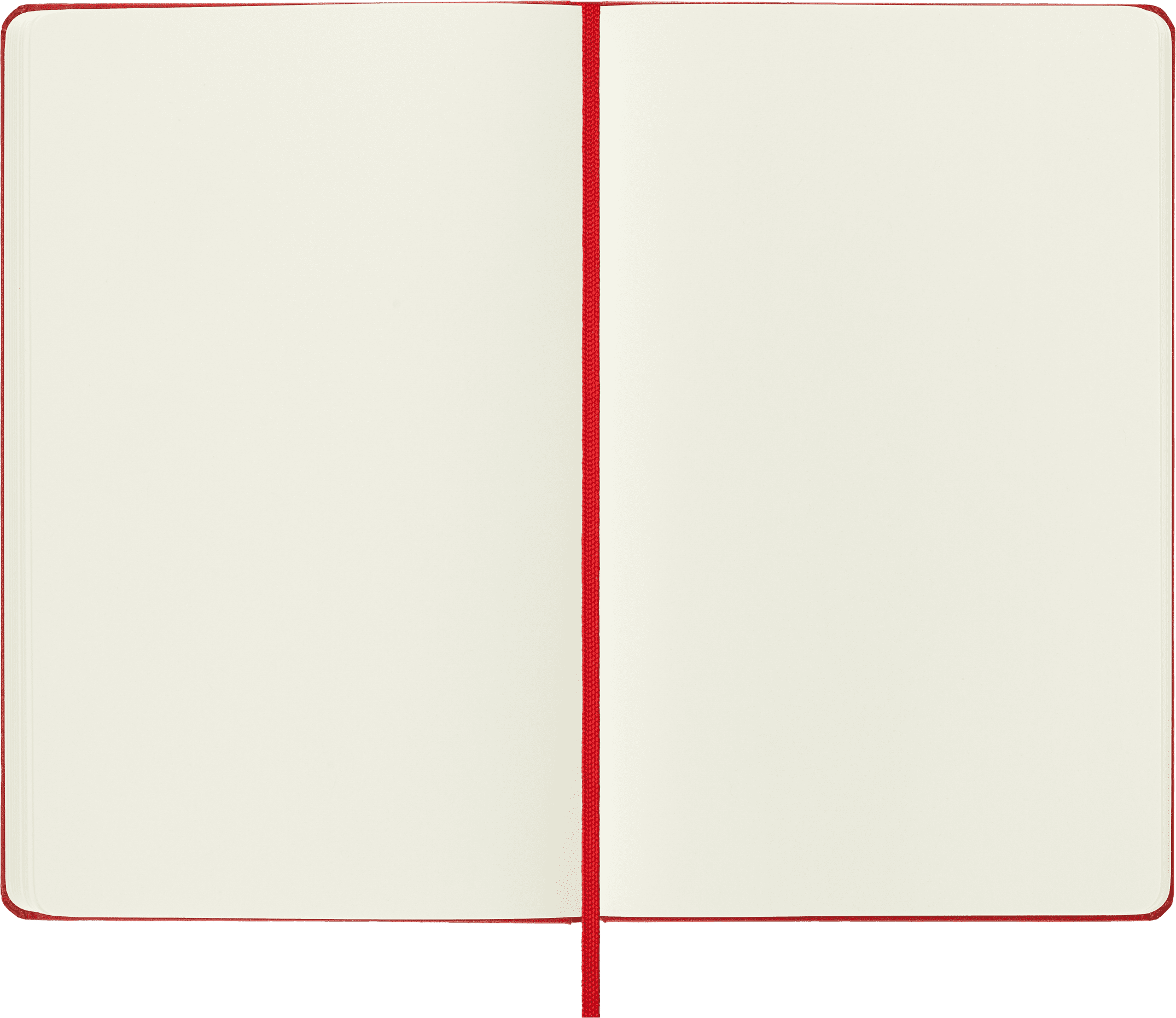 Moleskine Classic Notebook, Hard Cover, Large (5" x 8.25"), Plain, Scarlet Red