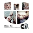 thumbnail image 5 of Gustave 10 Pack Silicone Wedding Ring for Men, Flexible Rubber Engagement Band Camouflage Rings (Size #9), 5 of 7