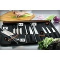 thumbnail image 6 of Chef’s Knife Bag Holds 8 Knives PLUS a Meat Cleaver AND Zipped Tool Pouch! Noble Home & Chef’s Durable Knife Case Includes Shoulder Strap, Handle, and Business Card Holder. (KNIVES NOT INCLUDED), 6 of 7