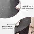 thumbnail image 5 of Round Nesting Coffee Tables Set of 2 for Living Room, Adjustable Height, HJhomeheart Mid Century Circle Side Tables for Bedroom Office Studio Apartment, 5 of 5