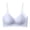 Blue, variant on Women’s Shiny Sparkle Thin Strap Deep V Seamless Bra Nylon Spandex Wire Free Large Molded Pads Soft Light Support Invisible Layering Comfort Bralette for Daily Dress Casual Wear