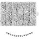 thumbnail image 1 of Abalorios acrílicos con letras QUEFE 1440 unidades en forma de cubo blanco de 6 x 6 mm, 1 of 7