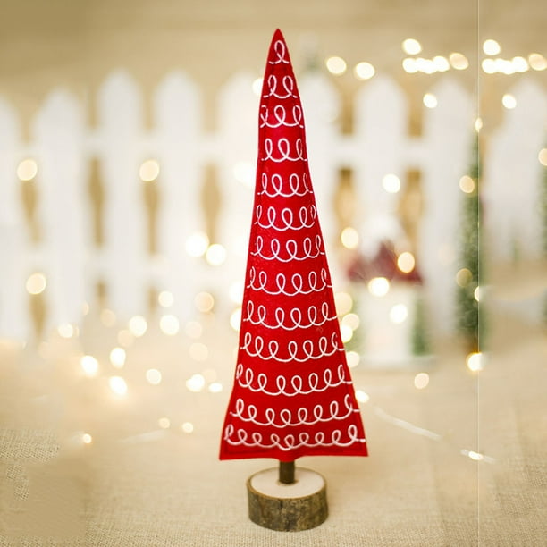 Feliz Navidad árbol tela escritorio decoración juguete muñeca regalo oficina hogar niños Wmkox8yii fhajkh3856