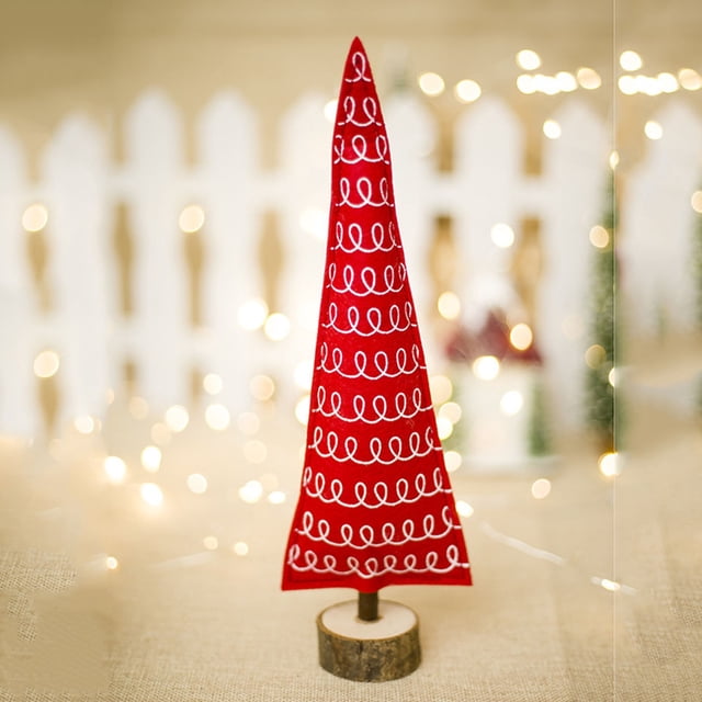 Feliz Navidad árbol tela escritorio decoración juguete muñeca regalo oficina hogar niños Wmkox8yii fhajkh3856