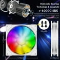 thumbnail image 3 of Elegant Choise 3 Packs PC Case Fans 120mm RGB Computer Fan Quiet Cooling, White, 3 of 10