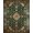 Olive Green Brown, Pattern 1, variant on ODIKA Boho Distressed Vintage Scrollwork Border Decorative Tone Retro for Playroom, Bedroom, Reading Nook, Pet Friendly & Kids Safe Play
