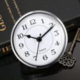 thumbnail image 3 of 3-1/2 Inch (90 Mm) Quartz Clock Fit-up/insert With Arabic Numeral, Quartz Movement (silver Rim), 3 of 4