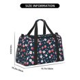 thumbnail image 3 of Fotbe Cherry Blossoms Bolsa de Viaje con Estampado, Bolsa de Fin de Semana para Mujer con Compartimento para Zapatos, Bolsa de Gimnasio con Bolsillo Húmedo, 3 of 7
