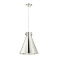 thumbnail image 7 of 410-1PL-BK-M411-14BK Innovations Lighting Newton Cone - 1 Light Cord Hung Pendant In Industrial Style-15.38 Inches Tall and 14 Inches Wide-Matte Black, 7 of 7