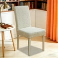 thumbnail image 5 of Fasiaou 3 Counts Thickened Elastic Dining Chair Covers 360° Full Wrap Slipcovers with Skidproof Fit Washable Textured Seat Cushion Protector for Kitchen Home Office, 5 of 6