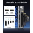 thumbnail image 3 of Carcasa SSD NVMe M.2 ORICO TCM2 USB 3.2 Gen 2 tipo C plateada, 3 of 7