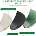 thumbnail image 6 of Ktaxon 5QT Enameled Cast Iron Dutch Oven with Upgraded Textured Handles, Petal-Shaped Design, Induction Compatible, Oven Safe to 500°F, Sage Green, 6 of 12