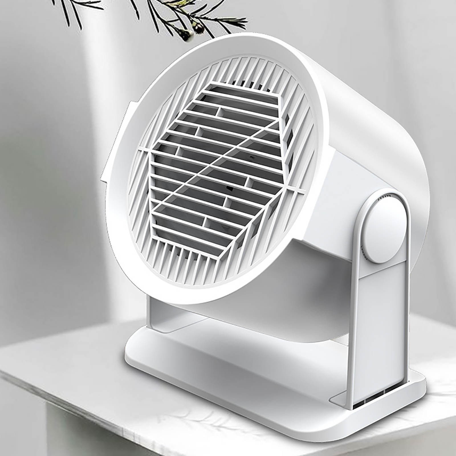 Household Fast Heating Desktop Heater Mini Electric Ceramic Heater for Home Office Adjustable Temperature Portable Space Heating Device