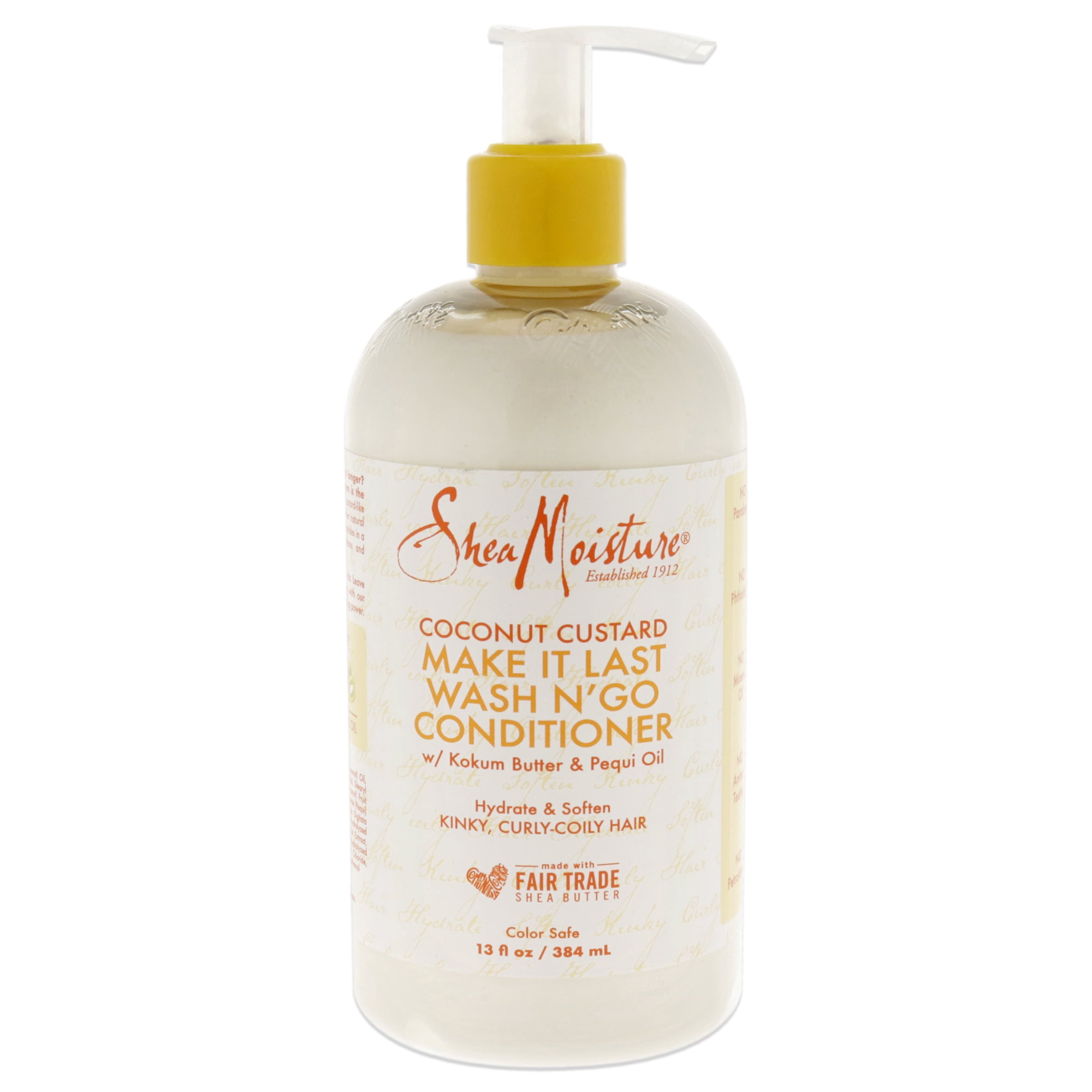 Shea Moisture Coconut Custard Make It Last Wash N Go Conditioner - Pack of 3, 13 oz Conditioner