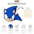 thumbnail image 4 of Sonic the Hedgehog Kids Bath Rug, 22" x 17", Blue, 4 of 8
