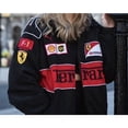 thumbnail image 2 of Chamarra De Carreras F1 Manga Larga Retro Motocicleta Ferrari Team Otoño Invierno Ropa Negro Bordado Algodón Gao Jiahui unisex, 2 of 2