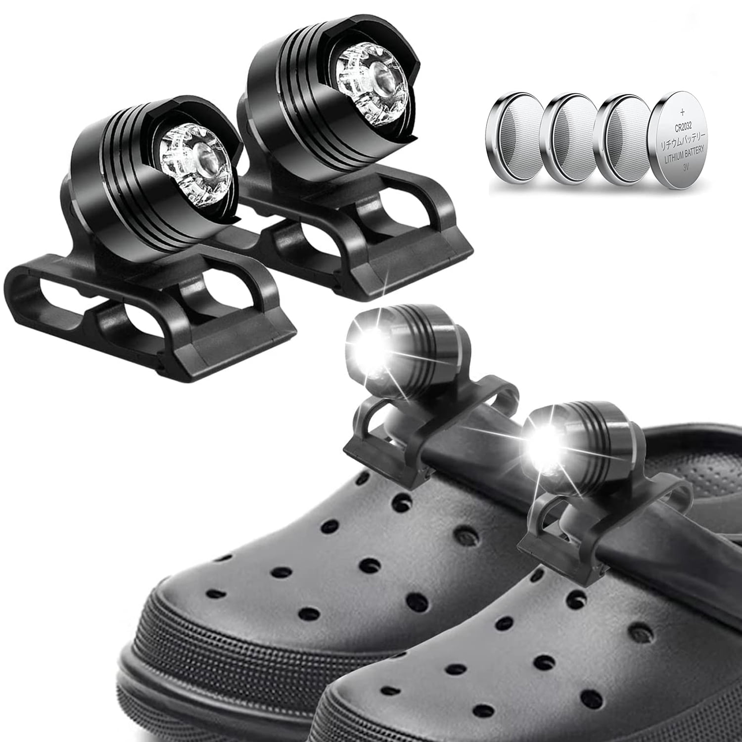 2Pcs Rechargeable Shoe Headlights ,Running Lights ,IPX5 Waterproof