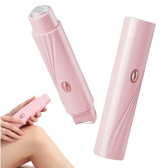 2-in-1 Electric Bikini Trimmer for Women, Waterproof Dual-Head Shaver & Epilator for Pubic, Underarm, Legs & Face, Rechargeable Painless Hair Removal