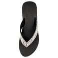 thumbnail image 3 of LAVRA Women's Rhinestone Platform Wedge Flip Flops Slip-Resistant EVA Beach Sandals, 3 of 4