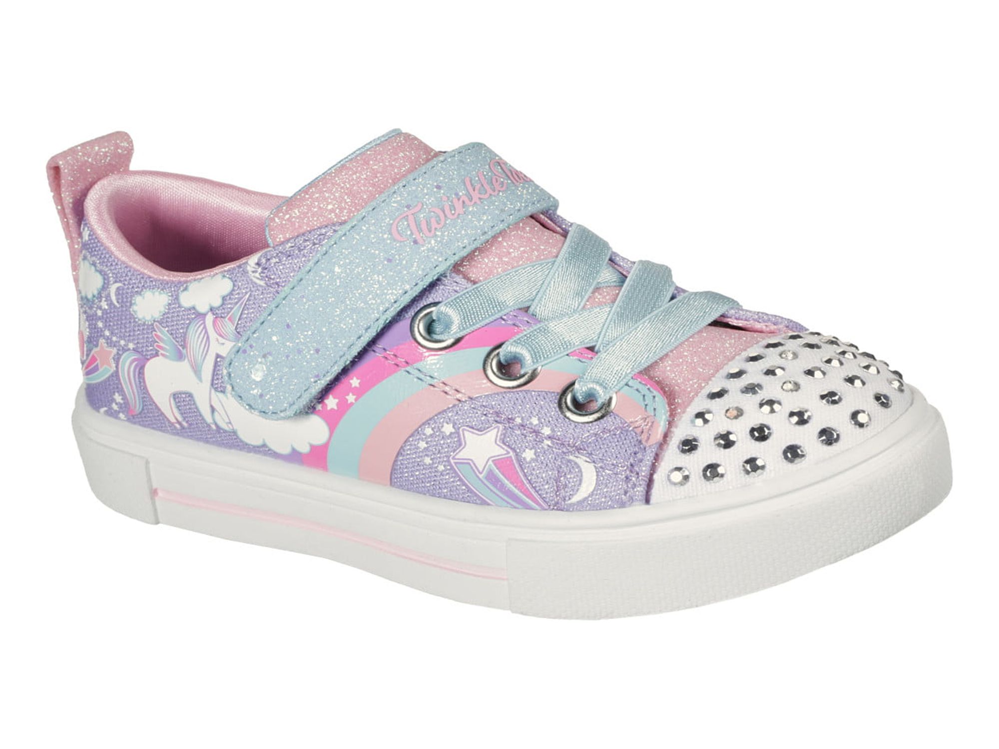 Skechers Girls Twinkle Toes Light Up Sneakers Unicorn Charm Walmart