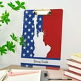 thumbnail image 6 of FMSHPON Us Statue of Liberty Clipboard Hardboard Wood Nursing Clip Board and Pull for Standard A4 Letter 13x9 inches, 6 of 6