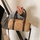 thumbnail image 4 of Bolso bandolera de ante sintético para mujer | Bolso pequeño tipo barril para uso diario | Bolso de hombro para viajes, compras y trabajo | Regalo para mujer, 4 of 6