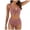 Khaki, variant on Women High Waisted Bikini Sets, Two Piece Swimsuit Tummy Control, Textured Bathing Suits, Tie Knot Swimwear (Green, XL)