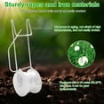 thumbnail image 5 of 20Pcs Tomato Roller Hook Temperature Resistant Versatile Flower Vine Crop Trellis Kit for Courtyard Balcony Terrace, 5 of 13