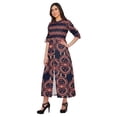 thumbnail image 3 of Moomaya Printed Kurta Summer Wear Ladies Kurti Front Slit Tunic Tops Women, 3 of 5