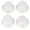 White with Gold Letter, variant on Riousery 4Pcs Tone Control Knob Transparent Bell Volume Musical Instrument Accessories for Guitar Bass Clear with Black Letter