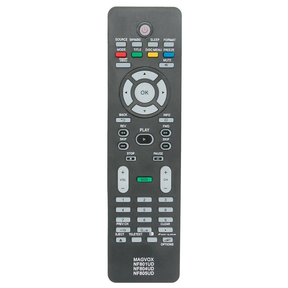 NF805UD Replace Remote for Magnavox TV 26MF301B/F7 26MF321B 26MF301B 19ME601B/F7