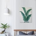 thumbnail image 3 of ONETECH Hand Painted Green Leaf Canvas Wall Art - Botanical Picture for Living Room Decor 16x20in, 3 of 4