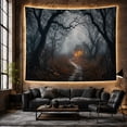 thumbnail image 6 of Atmospheric Forest At With Night Twilight, Spooky Gothic for Gothic Decor Fans, Dark Art Decor Room Accent, Halloween Gift, Tapestry Wall Hanging for Bedroom and Dorm, 6 of 7