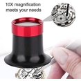 thumbnail image 4 of Watchmaker's Loupe 10x Aluminum Alloy Eye Magnifier Repair For Reading All Precision Work Sewing Repairs, 4 of 5