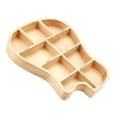 thumbnail image 2 of Caja de madera para púas de guitarra, 9 compartimentos, colecciones de joyeros, artesanía, resistente, multiusos, organizador de artículos pequeños, 2 of 9